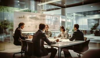 Brainstorming Tabelle Kommunikation Person Büro Geschäft Treffen Männer Zusammengehörigkeit Gruppe Zusammenarbeit Arbeit foto