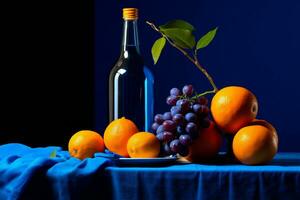 Alkohol Flasche Orange Wein trinken foto