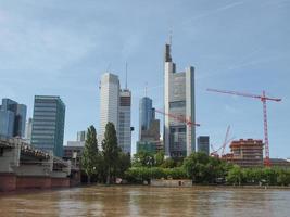 ansicht von frankfurt, deutschland foto