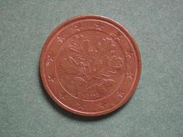 Euro-Euro-Münze, Währung der Europäischen Union eu