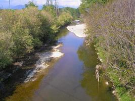 Sangone Fluss in Beinasco foto