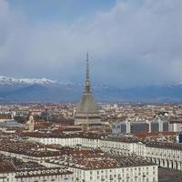 Luftaufnahme von Turin foto