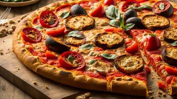 tauchen du selber im das lecker Schönheit von ein köstlich Pizza gefangen im atemberaubend ai generativ foto