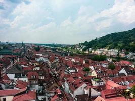 Luftaufnahme der Stadt Heidelberg, Deutschland, Europa foto