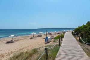 Migjorn Strand auf Formentera in Spanien in Zeiten von Covid 19