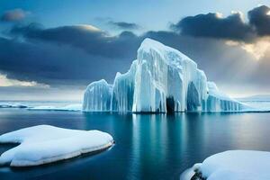 Eisberge im das Arktis. KI-generiert foto