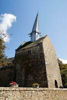 Heilige weg Kapelle im plougrescant, Bretagne, Frankreich foto