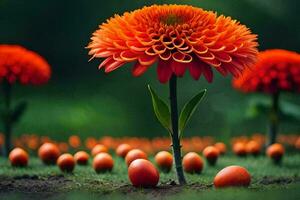 Foto Hintergrund das Blume, orange, Blumen, das Blume, orange, Blumen, das Blume,. KI-generiert
