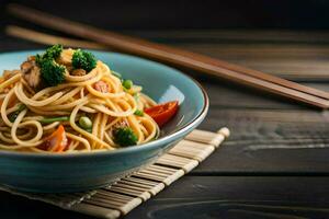 Chinesisch Essen ist ein Beliebt Wahl zum Menschen Wer sind suchen zum ein gesund Mahlzeit. KI-generiert foto