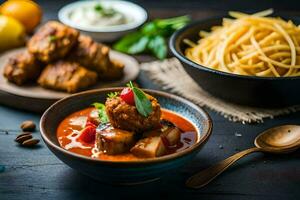 das Beste indisch Essen im das Vereinigtes Königreich. KI-generiert foto