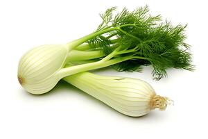 Fenchel Gemüse isoliert auf Weiß Hintergrund ai generiert foto