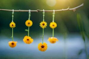 Foto Hintergrund das Himmel, Blumen, das Sonne, das Bäume, das Blumen, das Sonne,. KI-generiert