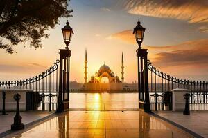 das Blau Moschee im Istanbul, Truthahn. KI-generiert foto