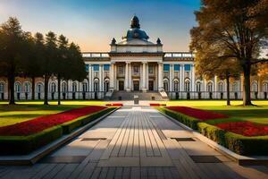 das Universität von Breslau, Polen. KI-generiert foto