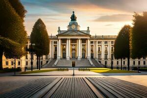 das Universität von Breslau, Polen. KI-generiert foto