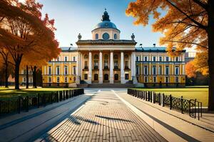 das Universität von st Petersburg im Herbst. KI-generiert foto