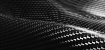 Kevlar Oberfläche Kohlenstoff Ballaststoff Hybrid gestreift Stoff Hintergrund wellig Muster 3d Illustration foto