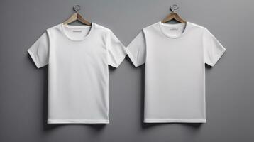 Neu T-Shirt Attrappe, Lehrmodell, Simulation Design Neu bunt generieren ai foto