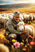 feiern jene Besondere Fesseln auf Welt Tier Tag Oktober 4. ai generativ foto