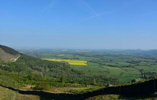 Herrlich Ansichten von Felder und Ackerland im Nord England foto