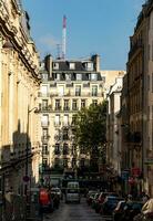 charmant Pariser Straße Szene foto