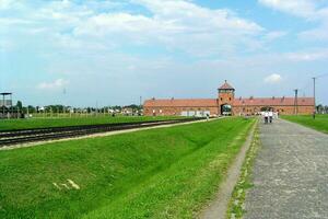 Erinnerung auschwitz Birkenau Konzentration und Vernichtung Lager foto