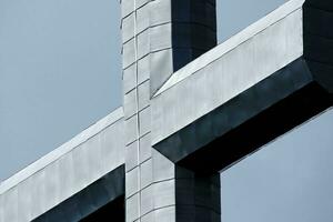 nivolet Kreuz ein majestätisch religiös Monument im Savoyen, Frankreich foto