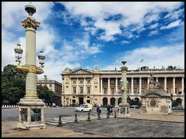 sonnig Tag beim Platz de la Concorde, Paris foto