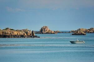 Gelassenheit auf brehat Insel Küsten Schönheit im Bretagne, Frankreich foto