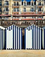 Normandie Strand Baden Kabinen foto