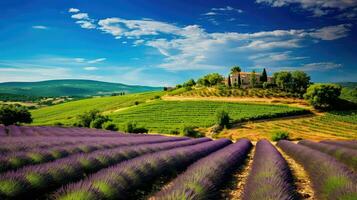 Natur Provence Weinberge Frankreich ai generiert foto