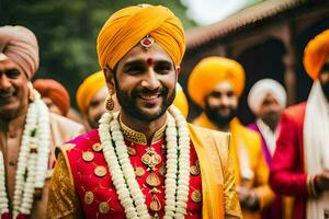 indisch Hochzeit im Delhi. KI-generiert foto