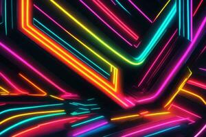 dunkel Hintergrund mit Laser- Fackeln im hell Farben foto
