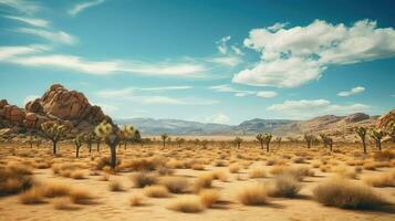 Sommer- Mojave Wüste einzigartig ai generiert foto