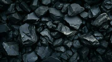 Felsen vulkanisch Obsidian glatt ai generiert foto