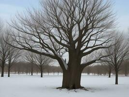 Baum schön schließen oben Bild ai generiert foto