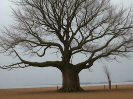 Baum schön schließen oben Bild ai generiert foto