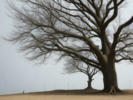 Baum schön schließen oben Bild ai generiert foto