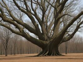 Baum schön schließen oben Bild ai generiert foto