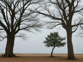 Baum schön schließen oben Bild ai generiert foto