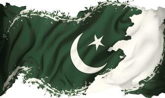 Foto Flagge von Pakistan glücklich Unabhängigkeit Tag