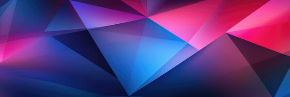 geometrisch abstrakt Rosa und Blau Hintergrund. ai generativ foto