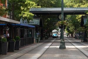 Downtown Vintage Trolley in Memphis Tennessee foto