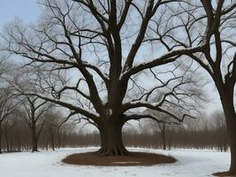 Baum schön schließen oben Bild ai generiert foto