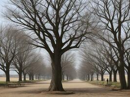 Baum schön schließen oben Bild ai generiert foto