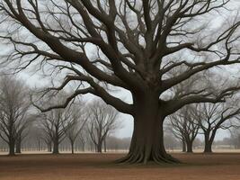 Baum schön schließen oben Bild ai generiert foto