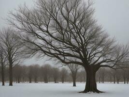 Baum schön schließen oben Bild ai generiert foto