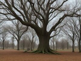 Baum schön schließen oben Bild ai generiert foto