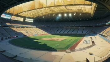 Stadion Sport modern Fantasie Grafik Roman Anime Manga Hintergrund foto