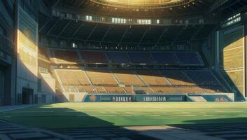 Stadion Sport modern Fantasie Grafik Roman Anime Manga Hintergrund foto